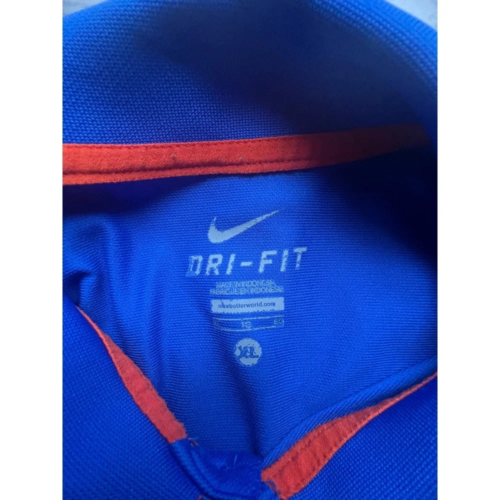 Nike Dri-FIT‎ Florida Gators Polo Shirt Men's XL Royal Blue Golf